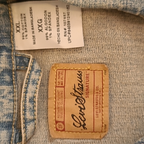 Levi Denim Jacket Girl XXL New - Picture 8 of 8